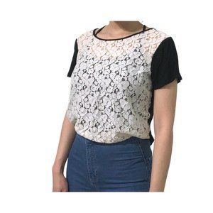 Semi See Through Floral Top